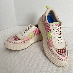 Dolce Vita Women’s Denae Platform Sneakers Size 7.5 Pink Multicolor